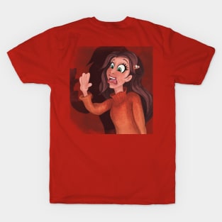 Spooked Girl Character T-Shirt